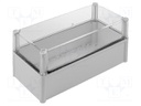 Enclosure: multipurpose; X: 188mm; Y: 378mm; Z: 180mm; SOLID; grey