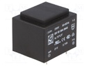Transformer: encapsulated; 2.1VA; 230VAC; 21V; 100mA; Mounting: PCB