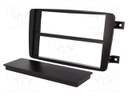 Radio mounting frame; Mercedes; 2 ISO; black; Kit: cover