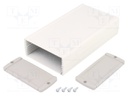 Enclosure: multipurpose; with panel; TEKAL; X: 85mm; Y: 160mm; grey