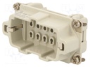 Connector: HDC; contact insert; male; C146,heavy|mate E; PIN: 10