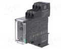 Timer; 0,05s÷300h; DPDT; 250VAC/8A; 24÷240VAC; 24÷240VDC; DIN; IP20