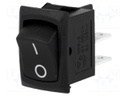 ROCKER; DPST; Pos: 2; OFF-ON; 3A/250VAC; black; none; 35mΩ; -30÷80°C
