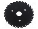 Cutting wheel; Ø: 125mm; with rasp; Ømount.hole: 22.2mm