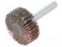 Wheel; Granularity: 80; Mounting: rod 6mm; with lever; 30x10mm