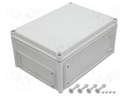 Enclosure: wall mounting; X: 280mm; Y: 380mm; Z: 180mm; EK; grey; IK08