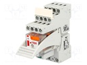 Relay: interface; DPDT; Ucoil: 24VAC; 12A; 12A/250VAC; 12A/24VDC