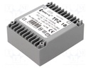 Transformer: mains; 18VA; 115VAC; 9V; 9V; Mounting: PCB; IP00