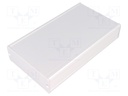 Enclosure: with panel; TUF; X: 94mm; Y: 160mm; Z: 32mm; aluminium