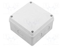 Enclosure: junction box; X: 89mm; Y: 52.5mm; Z: 89mm; wall mount