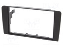 Radio mounting frame; Audi; 2 DIN; black