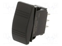 ROCKER; DPDT; Pos: 3; ON-OFF-ON; 21A/14VDC; 50mΩ; -25÷85°C; SRD2
