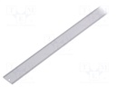 Profiles for LED modules; surface; white; L: 1m; aluminium