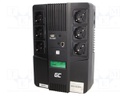 Power supply: UPS; 270x190x92mm; 480W; 800kVA; 4.9kg; 9mAh; 50÷60Hz