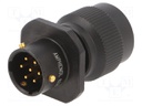 Connector: circular; 62IN; socket,plug; male; PIN: 7; gold-plated
