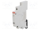 LED indicator; 115÷250VAC; Mounting: DIN; 9mm; Colour: white