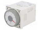 Timer; 0,1s÷500h; DPDT; 250VAC/5A; 100÷240VAC; socket,on panel
