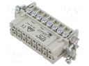 Connector: HDC; contact insert; female; EPIC H-A; PIN: 16; 16+PE