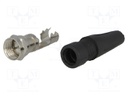 Plug; F; male; straight; 7mm; screw terminal; for cable