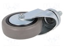 Transport wheel; Ø: 80mm; W: 24mm; H: 104mm; torsional; 550N