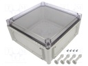 Enclosure: wall mounting; X: 280mm; Y: 280mm; Z: 130mm; EK; grey; IK08