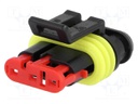 Connector: wire-wire; Superseal 1.5; plug; female; PIN: 3; IP67