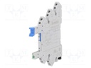 Socket; PIN: 5; 10A; 250VAC; Mounting: DIN; Series: HR10,HR20