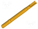 Test probe socket; Contact plating: gold-plated; soldered