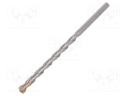 Drill bit; for concrete; Ø: 10mm; L: 200mm; metal; cemented carbide
