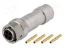 Connector: circular; Series: RT360; plug; female; crimped; PIN: 4