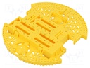 Wheeled chassis; POLOLU Romi; yellow; 3÷6VDC; Mot.qty: 2