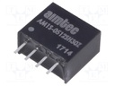 Converter: DC/DC; 1W; Uin: 4.5÷5.5V; 12VDC; Iout: 83mA; SIP4; 1.8g