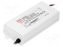 Power supply: switched-mode; LED; 37.8W; 70÷108VDC; 350mA; IP42