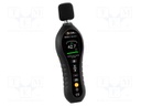 Meter: sound level; LCD 2"; Sound level: 30÷130dB; 210x32x64mm