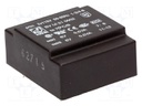 Transformer: encapsulated; 1VA; 115/115VAC; 6V; 6V; 82mA; 82mA; 50g