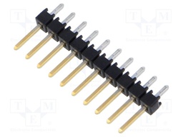Connector: pin strips; pin header; male; PIN: 10; straight; 2.54mm