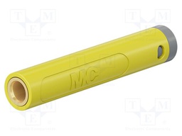 Connector: 4mm banana; socket; 19A; 30VAC; 60VDC; yellow