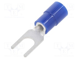 Tip: fork; M4; Ø: 4.3mm; 1.04÷2.63mm2; crimped; for cable; insulated