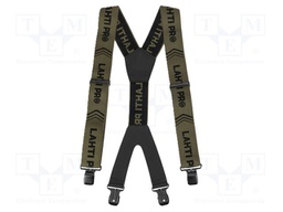 Trousers braces; Size: one size; green-black; 1160mm
