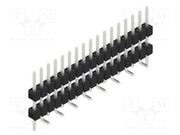 Connector: pin strips; pin header; male; PIN: 17; 2.54mm; SMT; 1x17