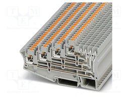 Splice terminal: rail; PT; 10A; 250V; PA; 0.14÷4mm2; terminals: 8