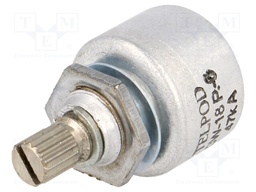 Potentiometer: shaft; single turn; 47kΩ; 1W; ±20%; 6mm; linear; THT