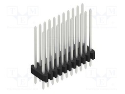 Connector: pin strips; pin header; male; PIN: 22; 1.27mm; THT; 2x11