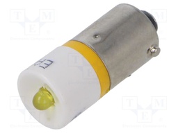 LED lamp; yellow; BA9S; 24VDC; 24VAC; No.of diodes: 1