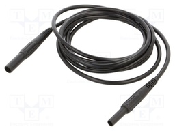 Test lead; 19A; banana socket 4mm,banana plug 4mm; insulated