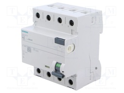 RCD breaker; Inom: 80A; Ires: 30mA; Poles: 3+N; 230/400VAC; DIN; IP20