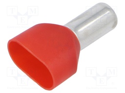 Tip: bootlace ferrule; insulated,double; copper; 10mm2; 12mm
