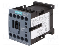 Contactor: 3-pole; NO x3; Auxiliary contacts: NO; 24VAC; 7A; 3RT20