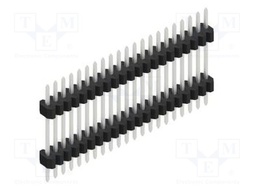 Connector: pin strips; pin header; male; PIN: 21; 1.27mm; THT; 1x21