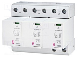 Surge arrester; Type 1+2; Poles: 3; In 8/20us: 65kA; -40÷85°C; IP20